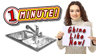 Water Spot WOES? This 1-Minute Trick Makes Your Sink Sparkle by Kitchen Tips Online 36,941 views 10 months ago 50 seconds