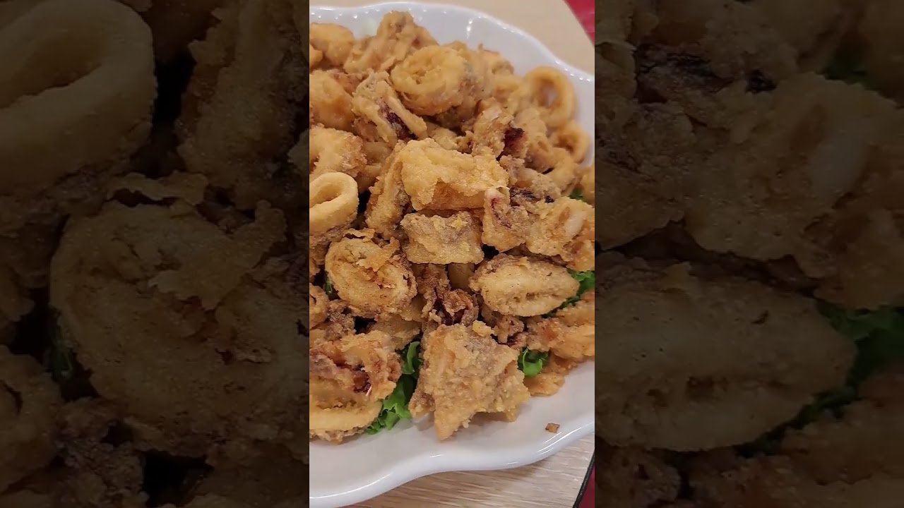 Salted egg deep fried sotong