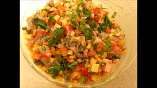 Сытный закусочный салат Сытный закусочный салат