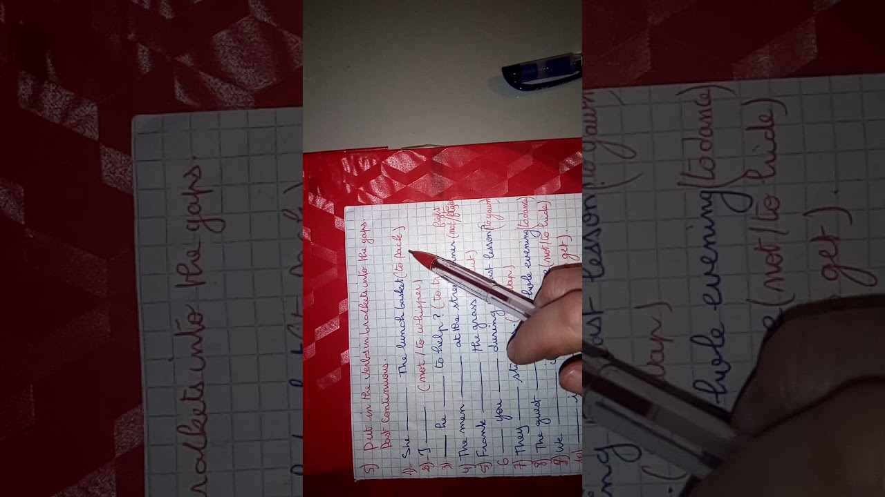 السنة الثالثة متوسط مراجعة في زمن الماضي والماضي المستمر