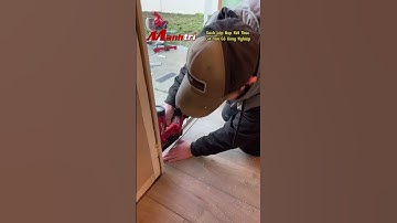 Lắp nẹp kết thúc khi thi công sàn gỗ công nghiệp #sango