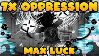 7 OPPRESSION AURA OWNERS IN 1 SERVER, SO I USED 7X MAX LUCK ON ROBLOX SOL'S RNG!