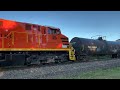 Genesee & Wyoming 1899 with the BPRR...Empty Beam Cars...Hazmat flammable liquids