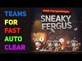 Crusaders Quest - Sneaky Sneaky Fergus - Teams to speedrun if you have ALOT of keys
