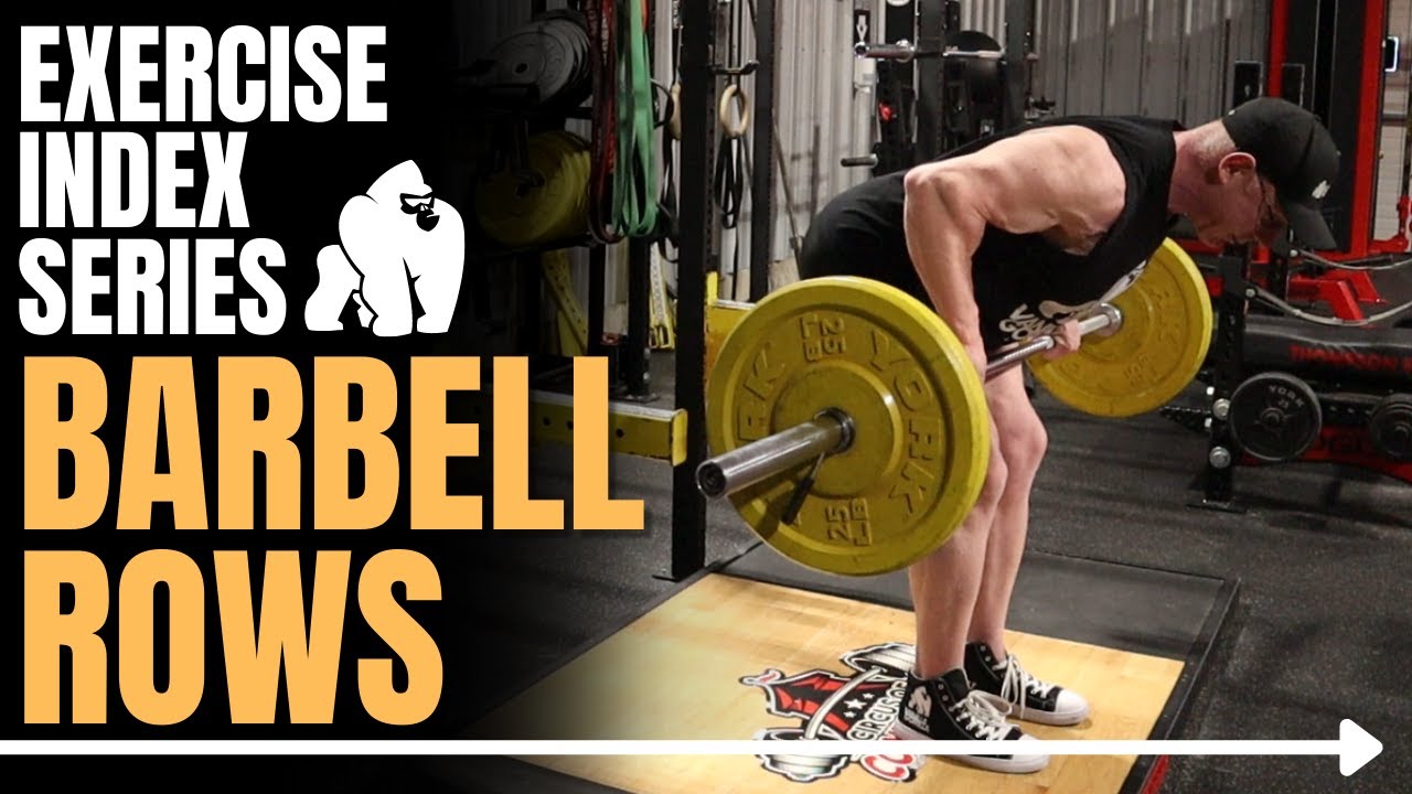 Bent Over Barbell Rows Exercise Demonstration - YouTube