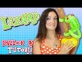 LIZARD  Balloon Animal Tutorial - Learn Balloon Animals with Holly! Bonus ALS Ice Bucket Challenge!