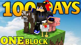 I Survived 100 Days On One Block Minecraft