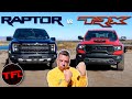Raptor vs TRX: While The New 2022 Ford F-150 Raptor Gets 37s - the 702 HP Ram TRX Says Hold My Beer!