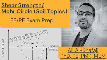 FE/PE Exam Prep. - Shear Strength / Mohr Circle - 3 Examples