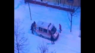 Автомобили VS Снегопад (Киев, 23.03.13)