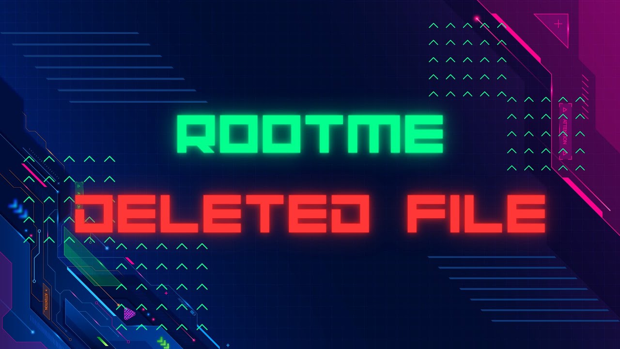 Rootme - Forensics CTF - Deleted File - YouTube