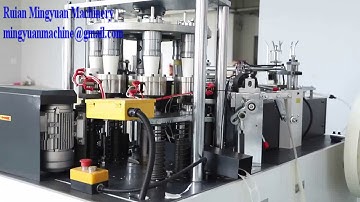 High Speed Simple Model Normal heater Paper Cup machine running 120ML Cups 80 pcs each min