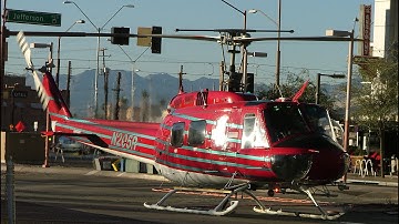 Helicopter Construction Downtown Phoenix