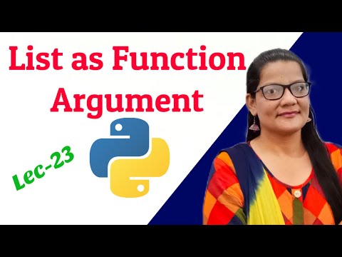 Passing List as Parameter | Python for beginners |  Zeenat Hasan Academy