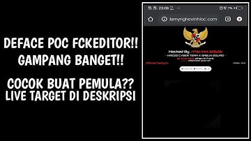 DEFACE POC FCKEDITOR!!,GAMPANG BANGET!!