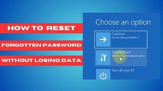 How To Reset Forgotten Password in Windows 11 Without Losing Data(2024)