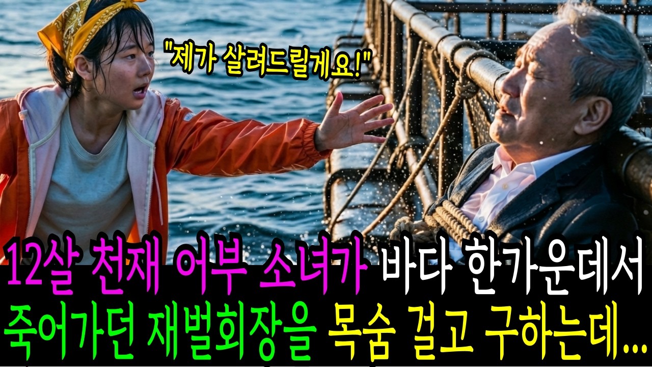 12살 천재 어부 소녀가 바다 한가운데서 밧줄에 묶여 죽어가던 재벌회장을 목숨을 걸고 구하는데..ㅣ사연라디오ㅣ시니어사연ㅣ인생사연ㅣ노후사연