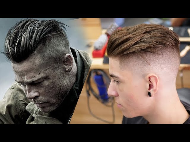 Brad Pitt hair from FURY | Men's Hair Inspiration 2018 - YouTube