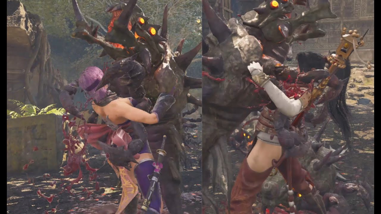 【NINJA GAIDEN 2 BLACK】あやねと紅葉で戦ってみた(Ryona)