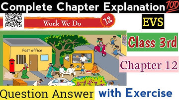 Work We Do | Class 3 Chapter 12 | EVS | Ques. & Ans. and Exercise Explanation | EVS | NCERT|