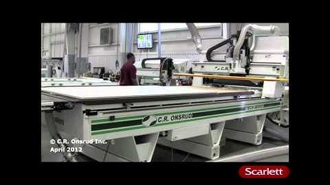 No sweat nesting CNC machining Center from CR Onsrud...Scarlett Inc