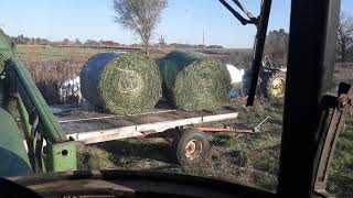 First day of wrapping hay!