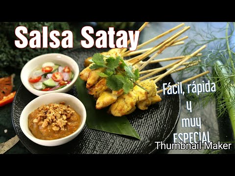 Vídeo: Salsa Satay