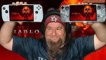 Diablo 4 FPS Test on ROG Ally and Steam Deck at the same time - No EGPU - HollywoodShono