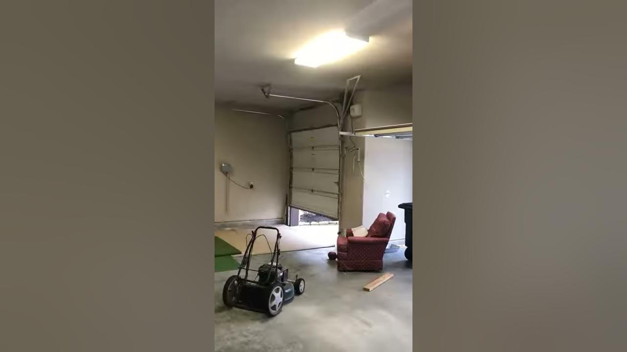 HighLift conversion and LiftMaster 8500 install on Garage Door YouTube