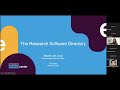 SciCodes Meeting 2023-03-16: The Research Software Directory