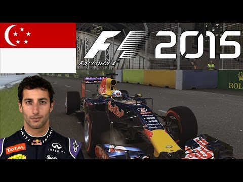 F1 2015 Singapur GP – Setup + Qualifying + Rennen – Daniel Ricciardo Onboard Gameplay (deutsch)