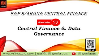 SAP Central Finance & Data Governance - FAQs