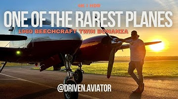 4K HDR POV: How to fly a 1960 Beechcraft Twin Bonanza - Vintage Aviation at it
