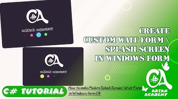 C# Modern Splash Screen | Wait Form in Windows Forms