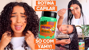 TESTEI A LINHA YAMY ABACATE! ROTINA CAPILAR DA LIMPEZA A FINALIZAÇÃO | JULIANA LOUISE