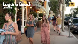 🚶🏻SATURDAY EVENING in Laguna Beach | California |🇺🇸[4K]