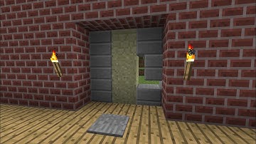 One Block Wide 3x3 Piston Door Tutorial | Minecraft Beta 1.7.3