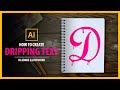 How to Create Dripping Text Effect in Adobe Illustrator - Vector Tutorial