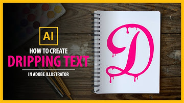 How to Create Dripping Text Effect in Adobe Illustrator - Vector Tutorial