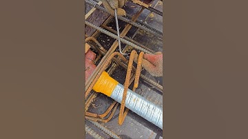Ties stirrup beam of PT work #shorts #construction #skills