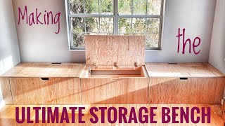 Making the Ultimate Storage Bench for our front room...