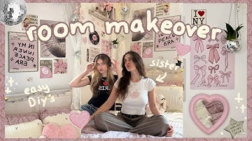 aesthetic room makeover *for my sister* 🪩 🩰✧･ﾟ: