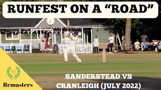 HIGH SCORING "RUNFEST" ON A ROAD! Sanderstead vs Cranleigh (From July 2022, Remastered)