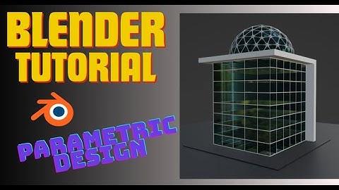 BLENDER TUTORIAL !!! (BASIC PARAMETRIC DESIGN)(blender videos) #architecture #blender #3d #design