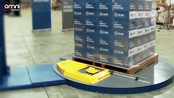 Stretch Film Roping Device, Cut and Weld Feature on the Omni Superplus Pallet Wrapper