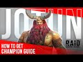 Jotun’s Masteries &amp; Gear + How to get for Free🔥RAID Shadow Legends Beginners guide🔥Bonus Code &amp; Link