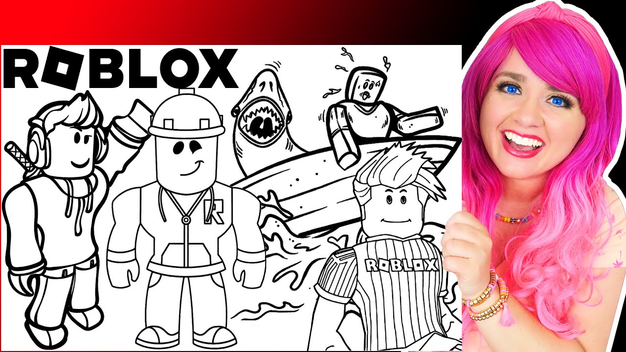Roblox Coloring Pages for Kids, Girls, Boys - Roblox Characters