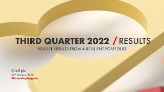 Shell plc CFO, Sinead Gorman on Q3 2022 results | Investor Relations