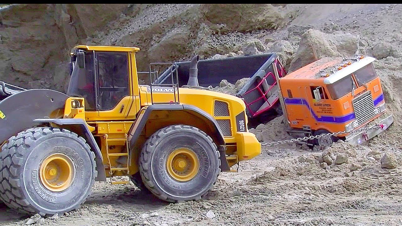 Dump Truck TRAPPED After Mine Explosion | RC Rescue Operation