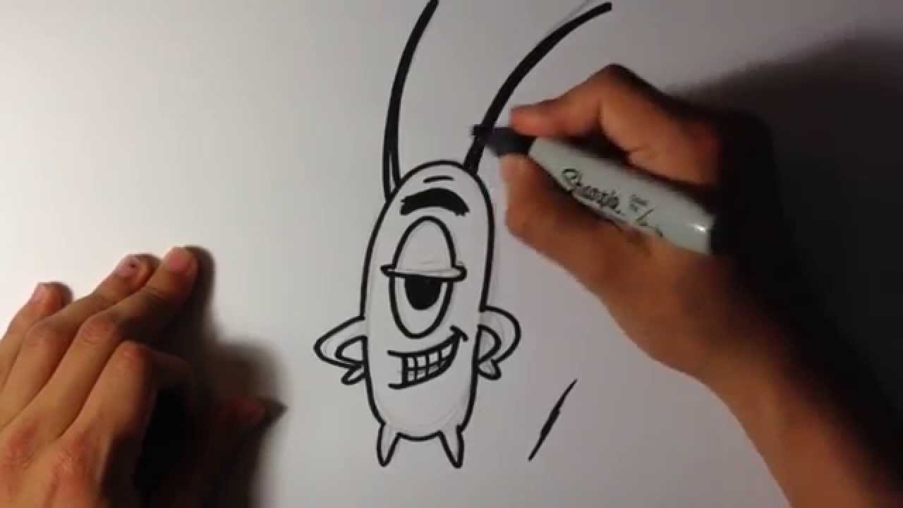How to Draw Plankton from Spongebob - Easy Things To Draw ...